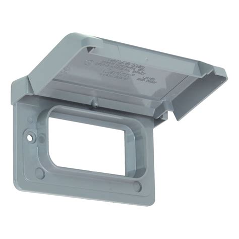 gfci steel receptacle handy box cover|horizontal gfci outlet.